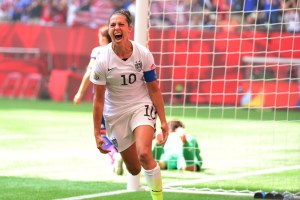 Carli Lloyd became an international hero overnight after scoring a hat-trick in the US' World Cup win. 